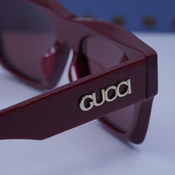 Gucci GG1835SA 003 Square Sunglasses - Burgundy/Red